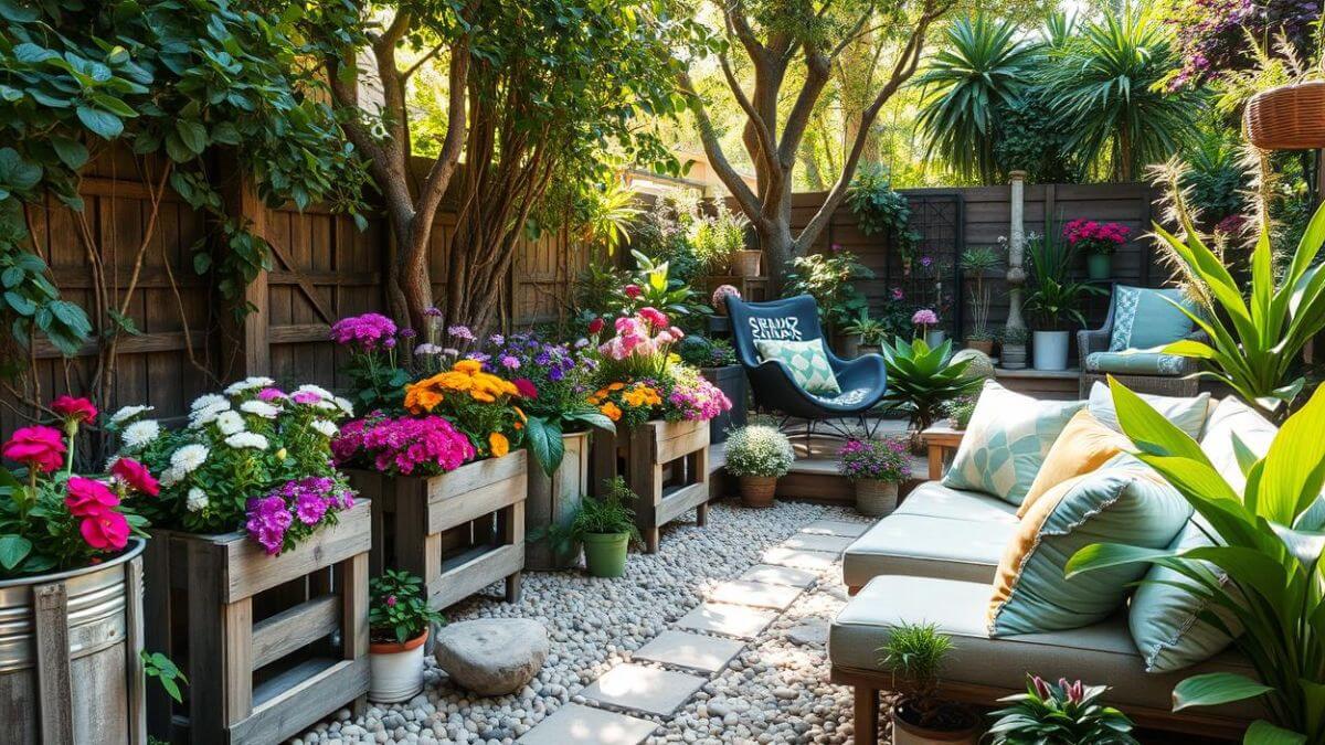 ideias de jardim simples