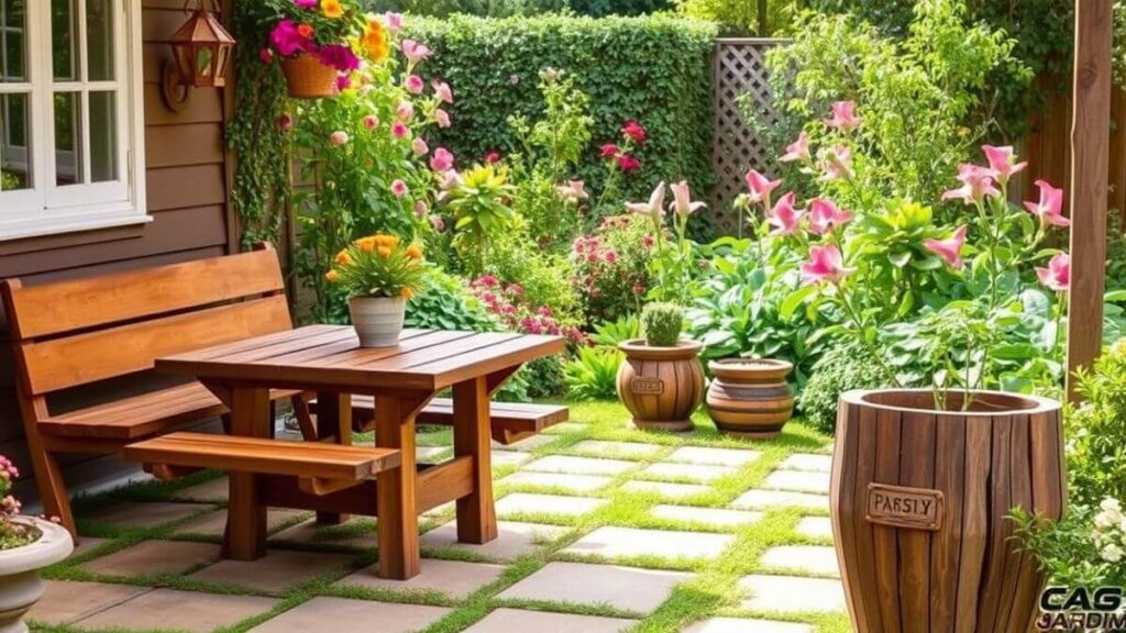 Móveis e Estruturas DIY para Jardim
