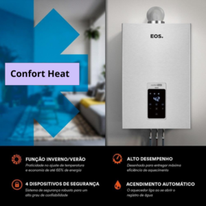 Aquecedor de Água a Gás EOS Digital 16 Litros