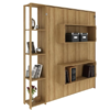 Cama De Casal Articulável Multifuncional Vertical com Nichos Cor: Amêndoa - Imagem 2