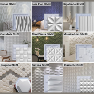 Kit Formas de Gesso 3D e Cimento